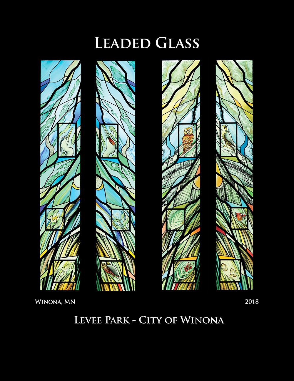 Stained Glass Beyond the Church 